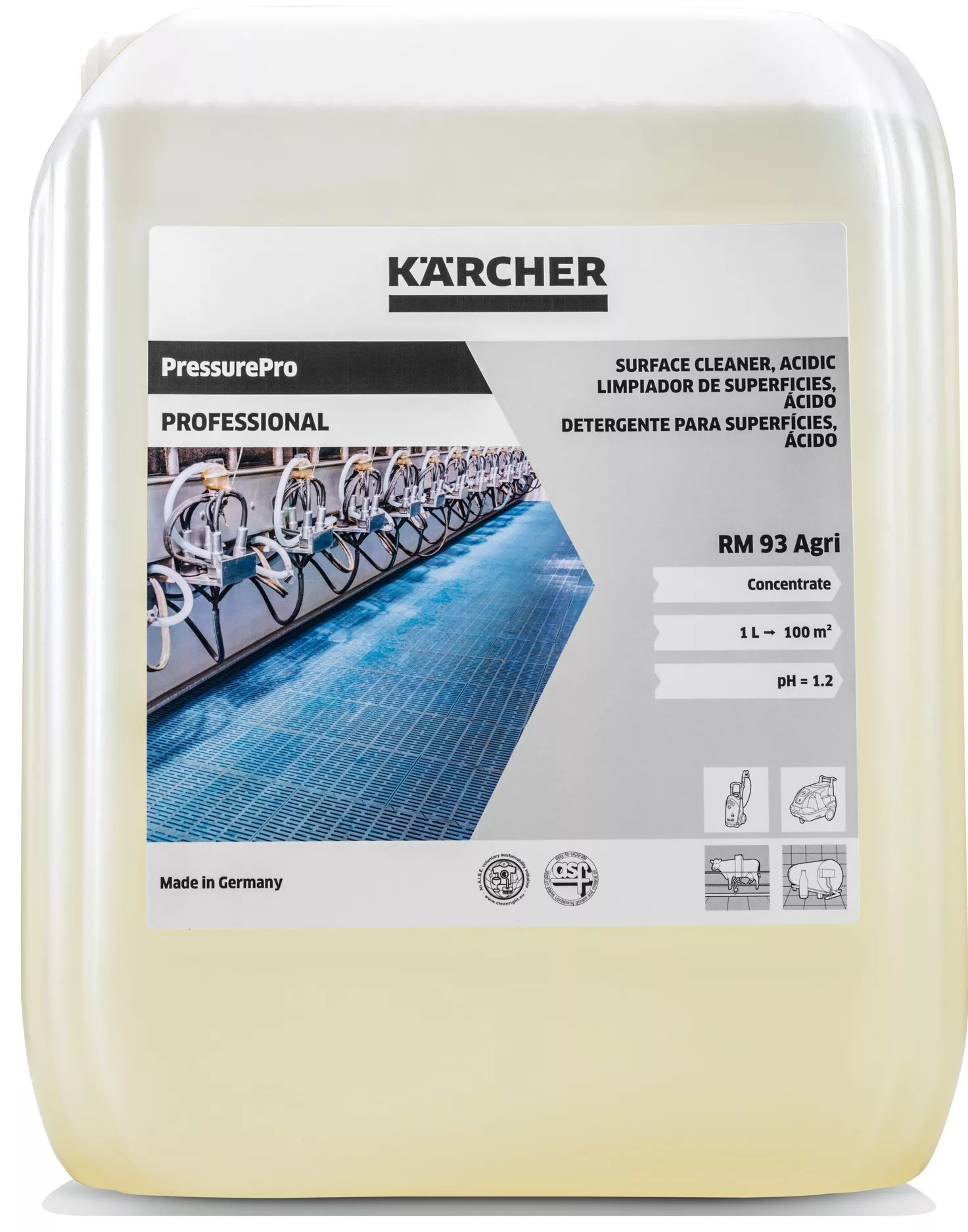 Środek czyszczący Kärcher RM 93 AGRI (10 l) | 
