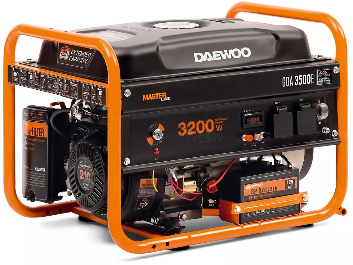 ☑️ Agregat prądotwórczy Daewoo GDA 3500E AVR ▷ 