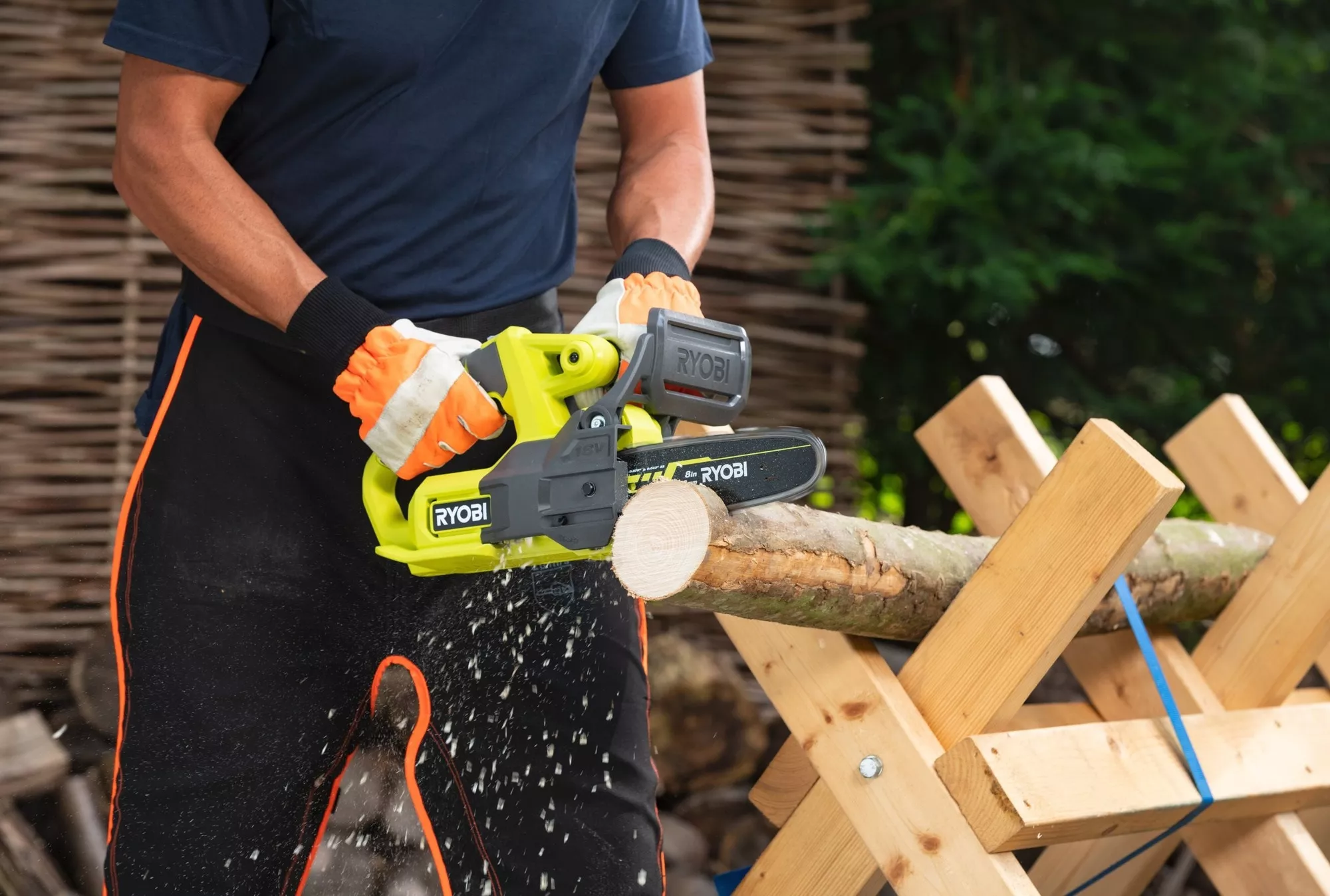 ☑️ Pilarka łańcuchowa Ryobi RY18CS20A-125 ▷ 